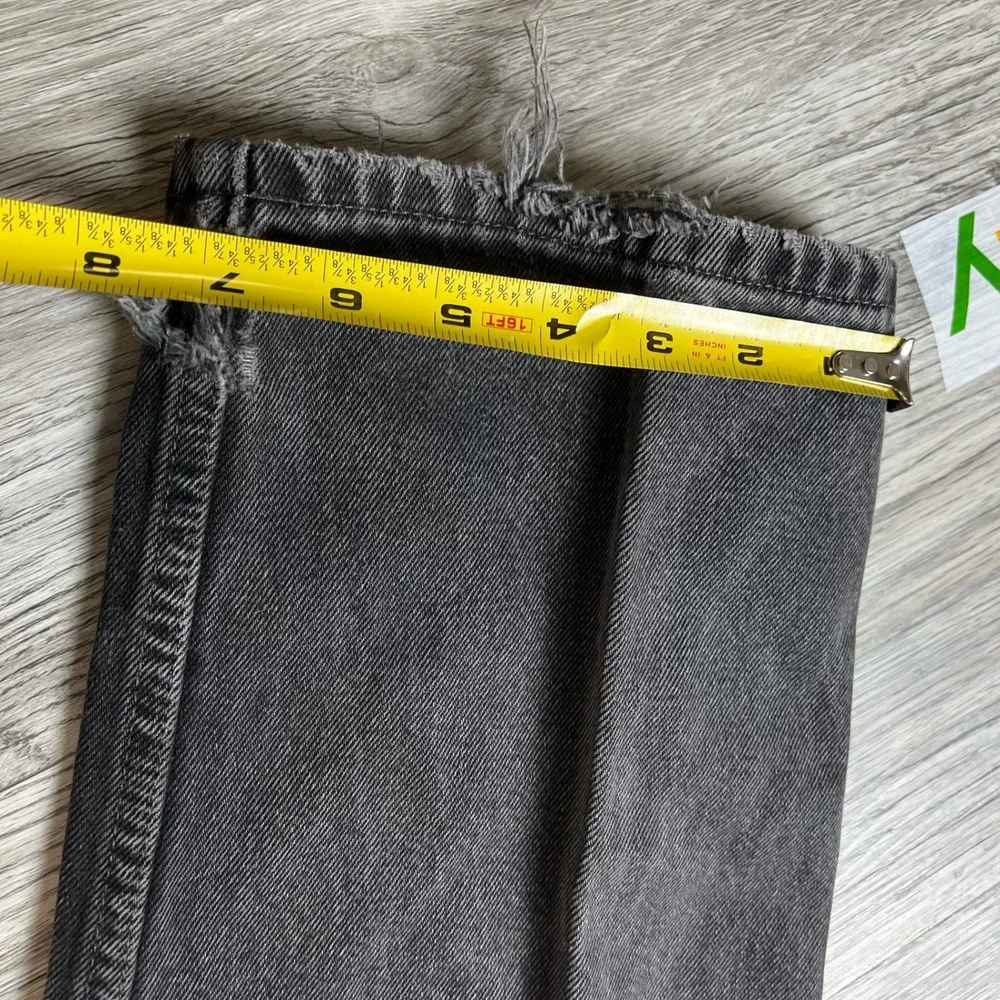 Levi's 550 Jeans Mens 34x32 Faded Black Relaxed Fit Tapered Vintage 90s Denim - Picture 10 of 12